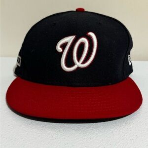 Washington Nationals Team Issued 2016 Road  Blue Postseason logo Hat Ben Revere